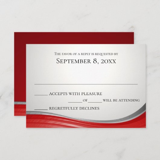 Réponse rouge à l'acier (Devant / Derrière)