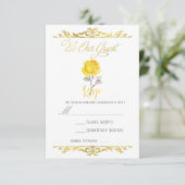 Réponse RSVP à l'événement de la fête Rose Jaune & (Debout devant)