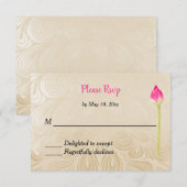 Réponse RSVP à une invitation de mariage hindou in (Devant / Derrière)