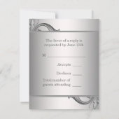 Réponse RSVP argent (Dos)