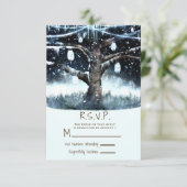 Réponse RSVP aux lumières et pots de l'arbre de me (Debout devant)