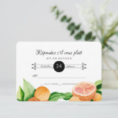 Réponse RSVP Citrus Orange Kumquat Lemon Simple (Debout devant)