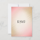 Réponse RSVP Classy Peach avec choix de menu (Dos)