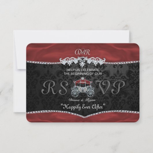 Réponse RSVP Conte de Fées Royal (Devant)