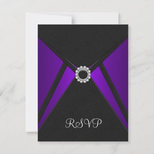 Réponse RSVP de Diamant Noir Violet (Devant)