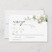 Réponse RSVP de feuillage d'eucalyptus classique (Devant)