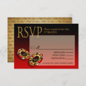 Réponse RSVP de Nikki Las Vegas Deluxe (Devant / Derrière)