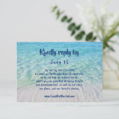 Réponse RSVP de site web Moderne Tropical Plage Oc (Debout devant)