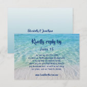 Réponse RSVP de site web Moderne Tropical Plage Oc (Devant / Derrière)