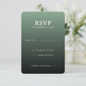 Réponse RSVP Dégradé Vert Élégant (Debout devant)