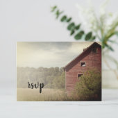 Réponse RSVP du Mariage campagnard rustique de la (Debout devant)