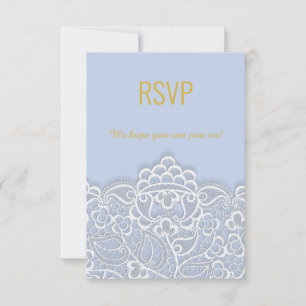 Réponse RSVP élégante bleu pastel pour tout événem