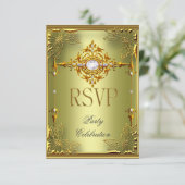 Réponse RSVP Elite Avocat Vert Or (Debout devant)