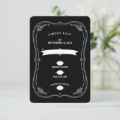 Réponse RSVP Fancy Chalkboard Vintage Bracket (Debout devant)