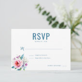 Réponse RSVP Fleur Bleue Sérénité (Debout devant)