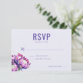 Réponse RSVP Fleur de Lavande Élégante (Debout devant)