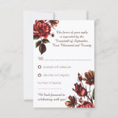 Réponse RSVP Fleurs d'Automne (Dos)