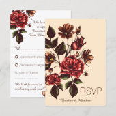 Réponse RSVP Fleurs d'Automne (Devant / Derrière)