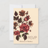 Réponse RSVP Fleurs d'Automne (Devant)