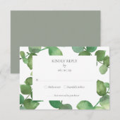 Réponse RSVP Floralité d'Eucalyptus (Devant / Derrière)