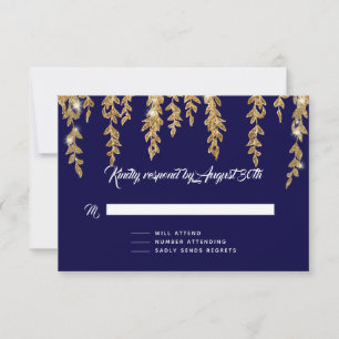 Réponse RSVP Fluide Simple Leaf Fluide Fluide Flug