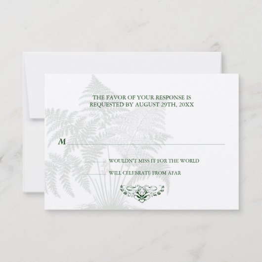 Réponse RSVP Fougères Classique (Dos)