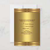 Réponse RSVP Gold on Gold (Dos)
