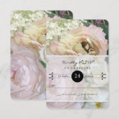Réponse RSVP Marché de Fleurs Français Pivoine Hyd (Devant / Derrière)