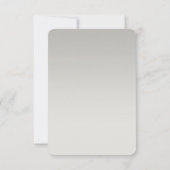 Réponse RSVP Marché Fleur Français Art Gris Ombre (Dos)