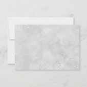 Réponse RSVP Mariage Fleur Anémone Noir Blanc (Dos)