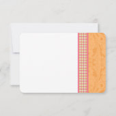 Réponse RSVP Mariage Gerber Daisy Rose Orange Carr (Dos)