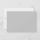 Réponse RSVP moderne gras garçon gris bleu (Dos)