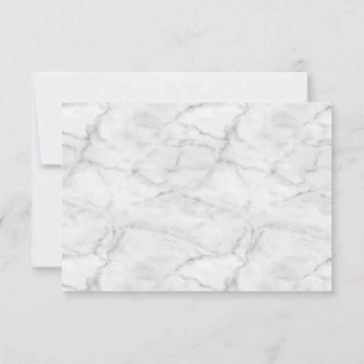 Réponse RSVP moderne simple gris or (Dos)