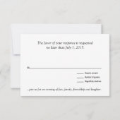 Réponse RSVP pour Diamonds in the Sky | sable (Dos)