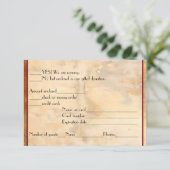 Réponse RSVP pour la dégustation de vin (Debout devant)