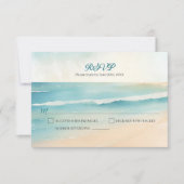 Réponse RSVP pour le mariage aux rames de plage à (Devant)