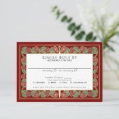 Réponse RSVP pour le Mariage Royal avec Épée Flora (Debout devant)