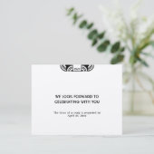 Réponse RSVP pour l'enclosure de mariage en feutre (Debout devant)