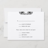 Réponse RSVP pour l'enclosure de mariage en feutri (Dos)