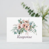 Réponse RSVP pour mariage Poppy Radiance (Debout devant)