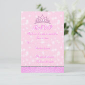 Réponse RSVP Princesse Étincelle Rose (Debout devant)