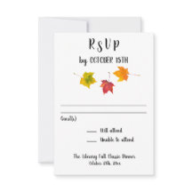 Réponse RSVP Réception Événement Fête des Feuilles