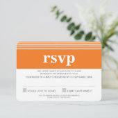 RÉPONSE RSVP RÉPONDRE en gras simple orange (Debout devant)