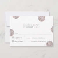 RÉPONSE RSVP RÉPONSE chic minimaliste mini point r