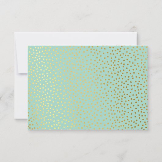 RÉPONSE RSVP RÉPONSE Minet mini confetti rustique  (Dos)