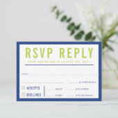 RÉPONSE RSVP RÉPONSE moderne audacieuse citron ble (Debout devant)