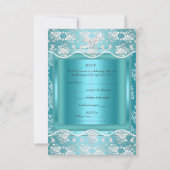 Réponse RSVP Réponse Pretty Blue White Lace (Dos)