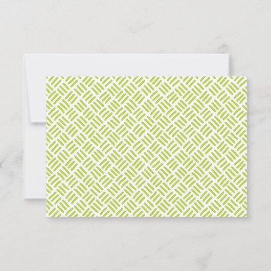 RÉPONSE RSVP RÉPONSE simple moderne gras chaux noi (Dos)