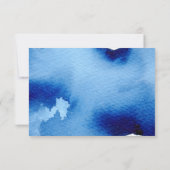 RÉPONSE RSVP RÉPONSE Smart navy bleu aquarelle (Dos)