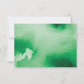 RÉPONSE RSVP RÉPONSE stylisée couleur vert kelly (Dos)